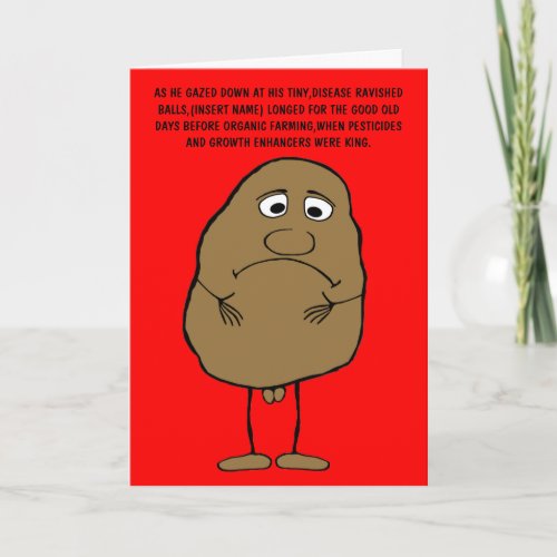 Joke birthday card