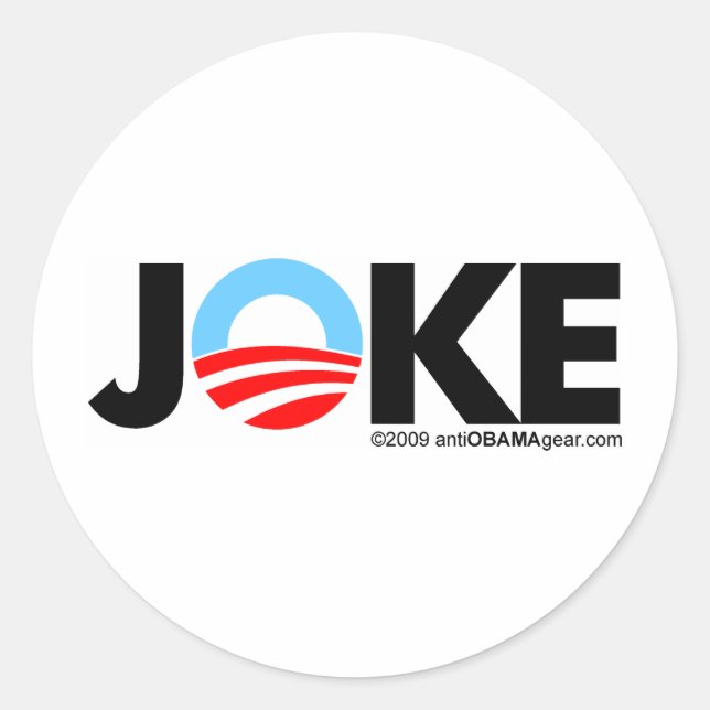 JOKE CLASSIC ROUND STICKER (Front)