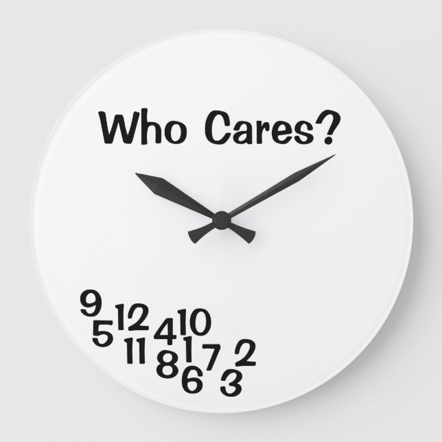 Joke Clocks Jumbled Numbers Joke Clock (Front)