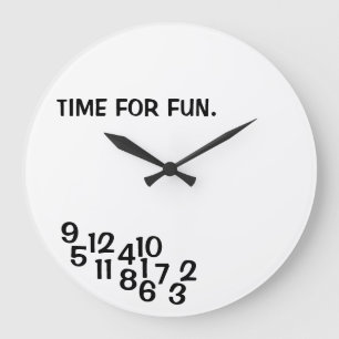 Joke Clocks Jumbled Numbers Joke Clock
