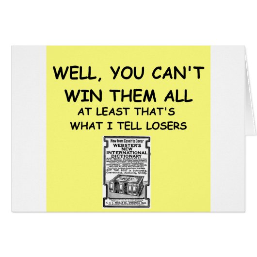 joke for winners! cards (Front Horizontal)