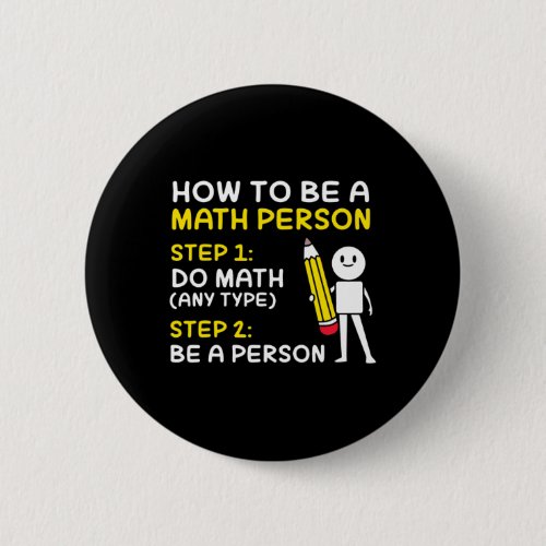 Joke How To Be A Math Person Happy 100 Days Of Sch Button