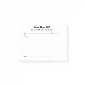 Joke prescription pad post-it notes