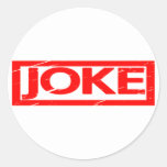 Joke Stamp Classic Round Sticker