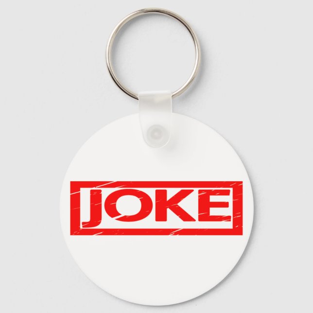 Joke Stamp Keychain (Front)
