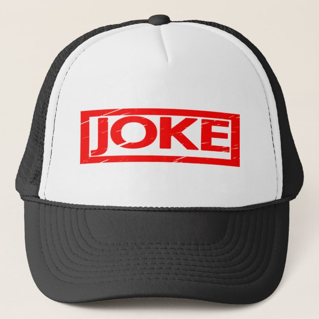 Joke Stamp Trucker Hat (Front)