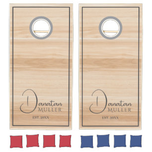 Joke with your friends and family cornhole set