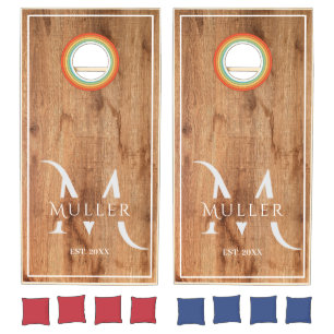 Joke with your friends and family cornhole set