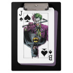 Joker and Batman Spade Playing Card Illustration Clipboard