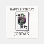 Joker and Batman Spade Playing Card Illustration Napkins