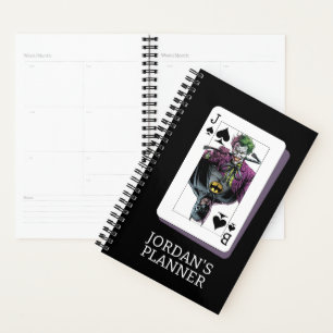 Joker and Batman Spade Playing Card Illustration Planner