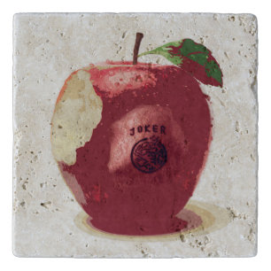 Joker Apple Travertine Trivet
