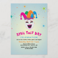 Joker April Fool's Day Invitation