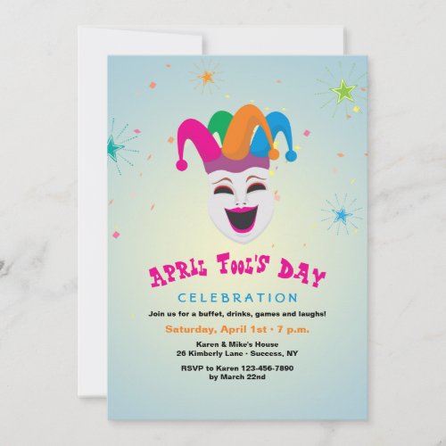 Joker April Fools Day Invitation