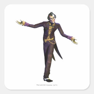 Joker Arms Out Square Sticker