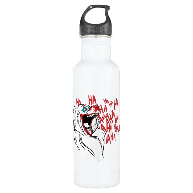 Joker Bear Stainless Steel Water Bottle (Front)