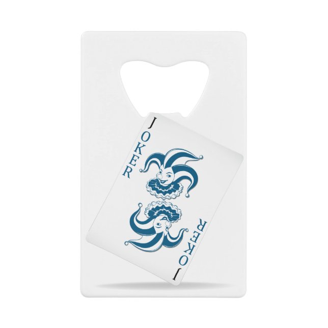Joker card credit card bottle opener (Front)