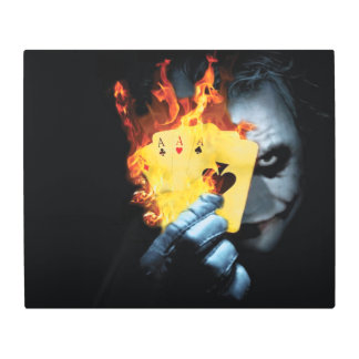 joker cartoon 24"x 20" Metal Wall Art