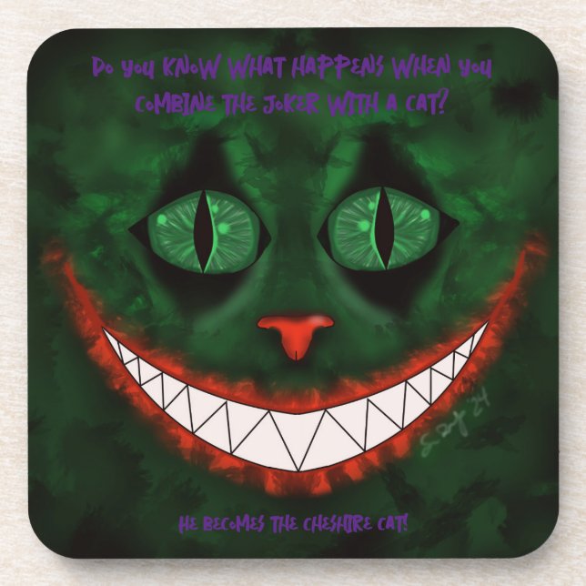 Joker Cheshire Coaster (Front)