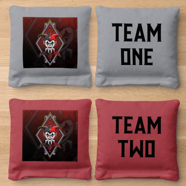 Joker Cornhole Bags (Wood)