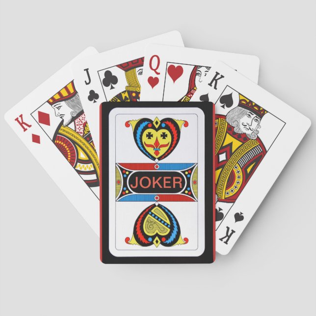 Joker Design Bicycle Playing Cards (Back)