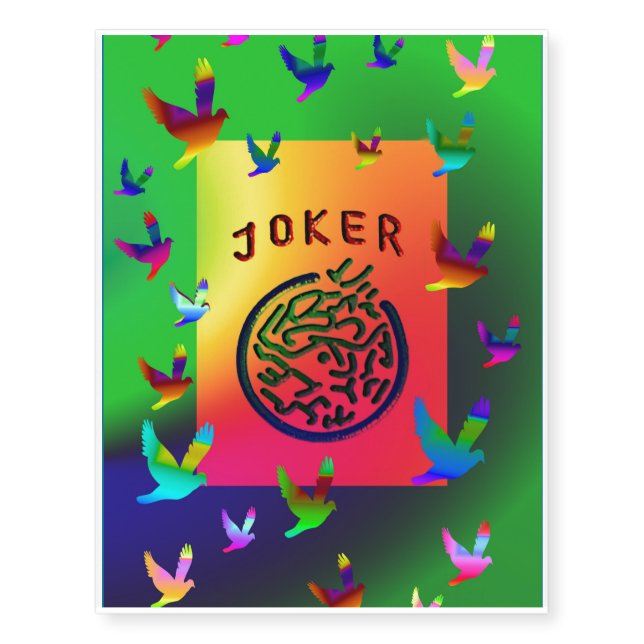 Joker Dreams Temporary Tattoo (Front)