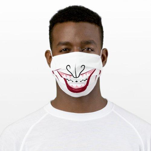 Joker Face Smile Adult Cloth Face Mask