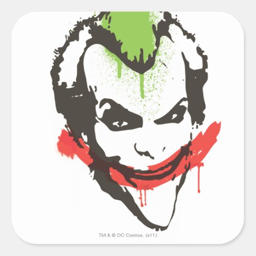 Joker Graffiti Square Sticker