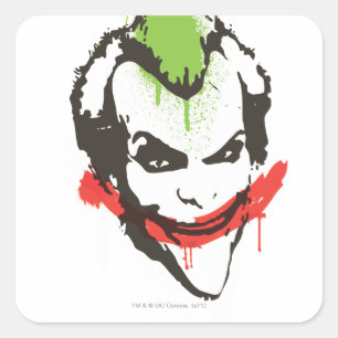 Joker Graffiti Square Sticker