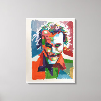 Joker Hand Painted by Mark Elsen Canvas Print