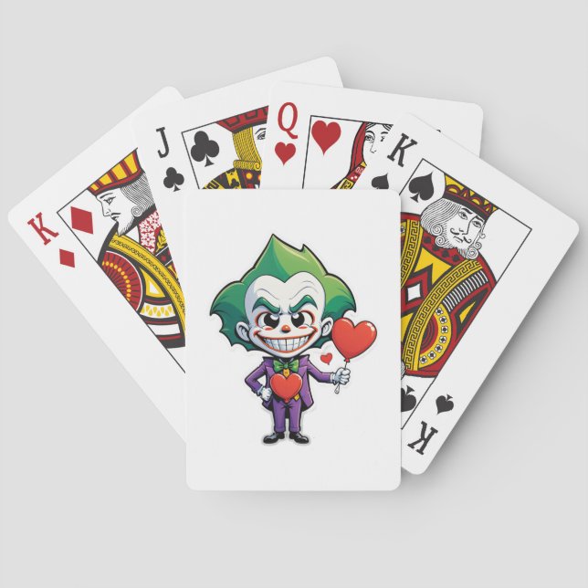 Joker in Love Poker Cards (Back)