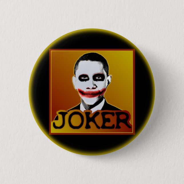 Joker Obama Pinback Button (Front)