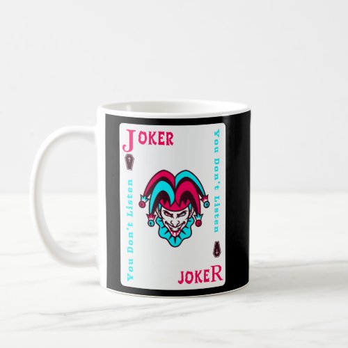 Joker Playing Card Aesthetic Jester Coffee Mug
