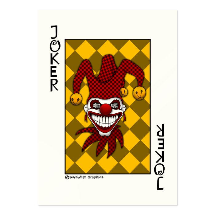 Joker Playing Card Business Cards