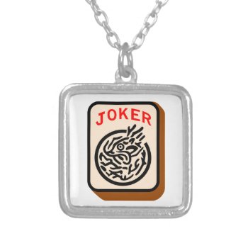Joker Silver Plated Necklace by Grandslam_Designs at Zazzle