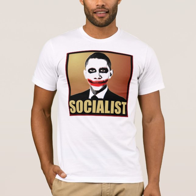 Joker Socialist Obama T-Shirt (Front)