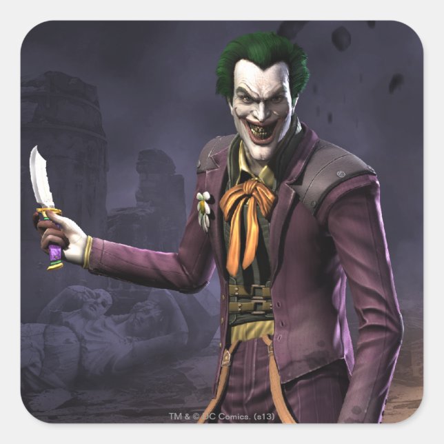Joker Square Sticker (Front)