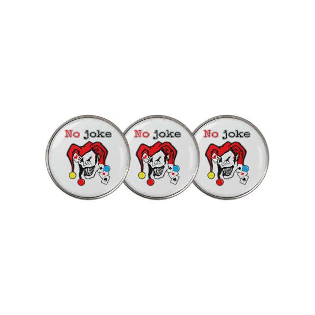 joker sticker design  golf ball marker (3 Up)