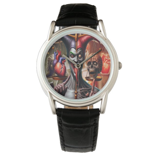 Joker Theme Clock - Sleek Watch (Front)