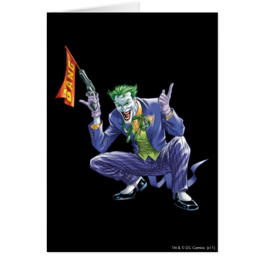 Joker with fake gun cards (Front)