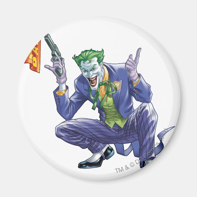 Joker with fake gun magnet (Front)