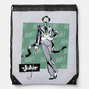 Joker With Golf Club Drawstring Bag