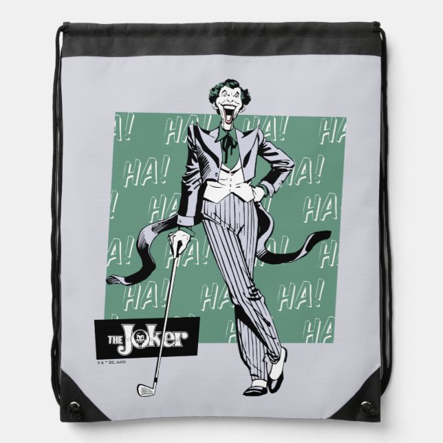 Joker With Golf Club Drawstring Bag (Front)