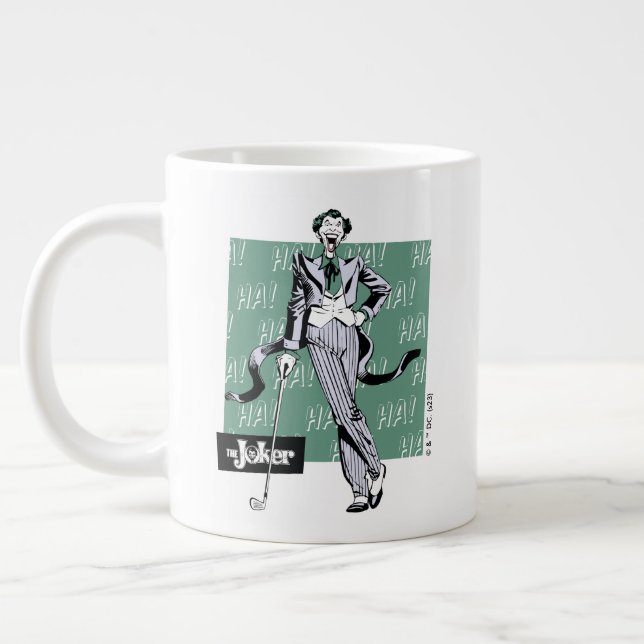 Joker With Golf Club Giant Coffee Mug (Left)