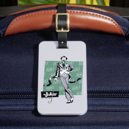Joker With Golf Club Luggage Tag