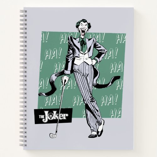 Joker With Golf Club Notebook