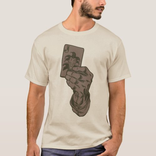 Jokers Gloved Hand Holding Joker Card T_Shirt