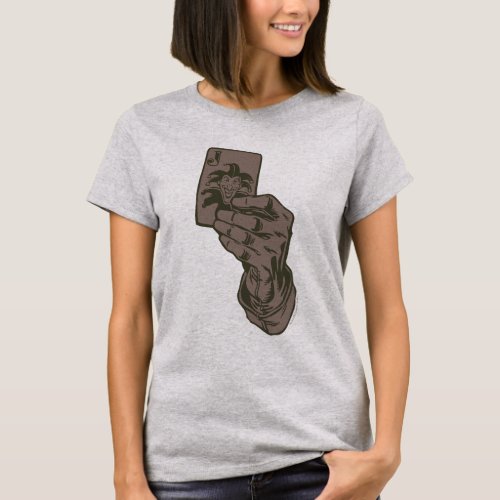 Jokers Gloved Hand Holding Joker Card T_Shirt