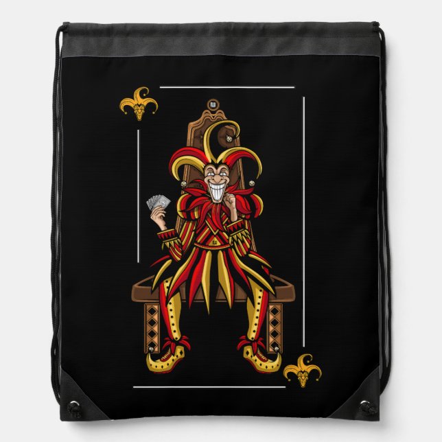 Jokers Wild Drawstring Bag (Front)
