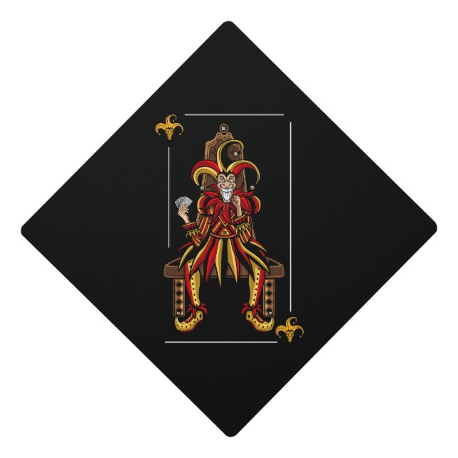 Jokers Wild Graduation Cap Topper (Front)